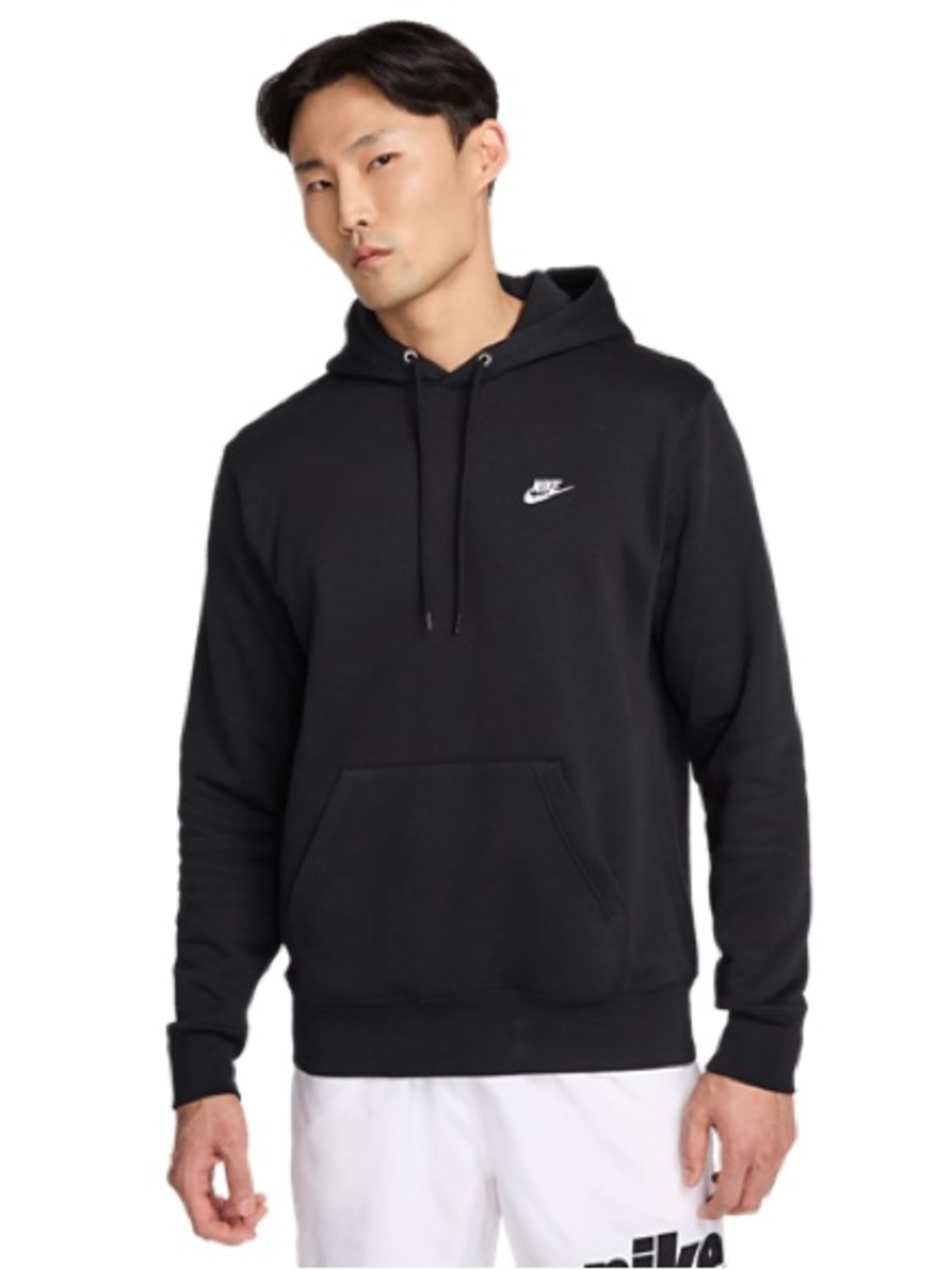 Nike Black Pullover Hoodie with Small Chest Swoosh
